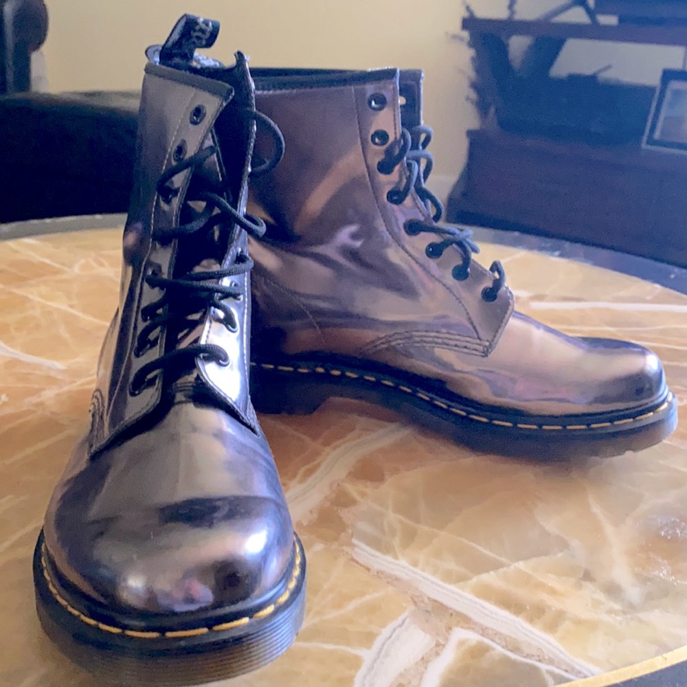 Statement Chrome Dr. Martens Excellent Condition